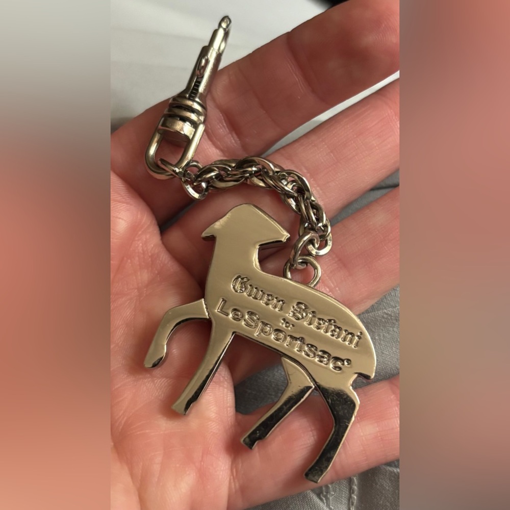 L.A.M.B. Silver-Toned Keychain Accessory #1a